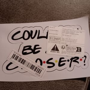 Friend Could You Be Any Closer Colorful Car Decal